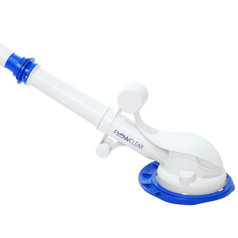 Bestway 58628E FlowClear Automatic Vacuum Cleaner for Above Ground Pool Cleaning with Float, Ballast, and 7.5 Meter Flexible Hose, White