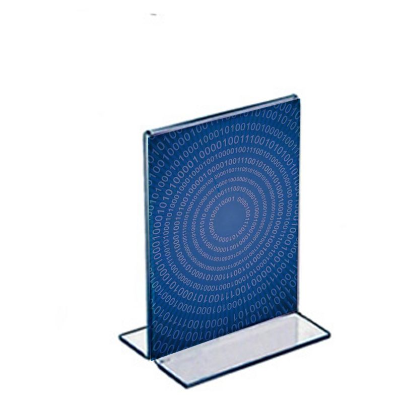 Azar 9" x 12" Acrylic Sign Holder with T-Strip Holder 10ct