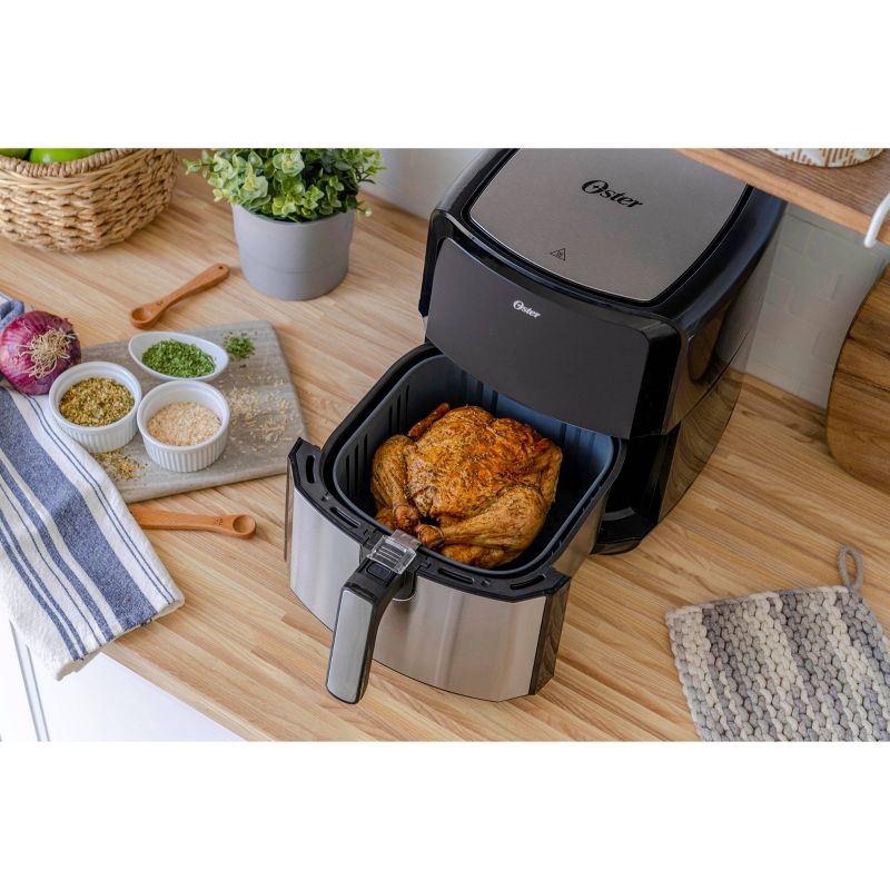Oster DiamondForce Nonstick  XL 5qt Digital Air Fryer with 8 Functions - Black
