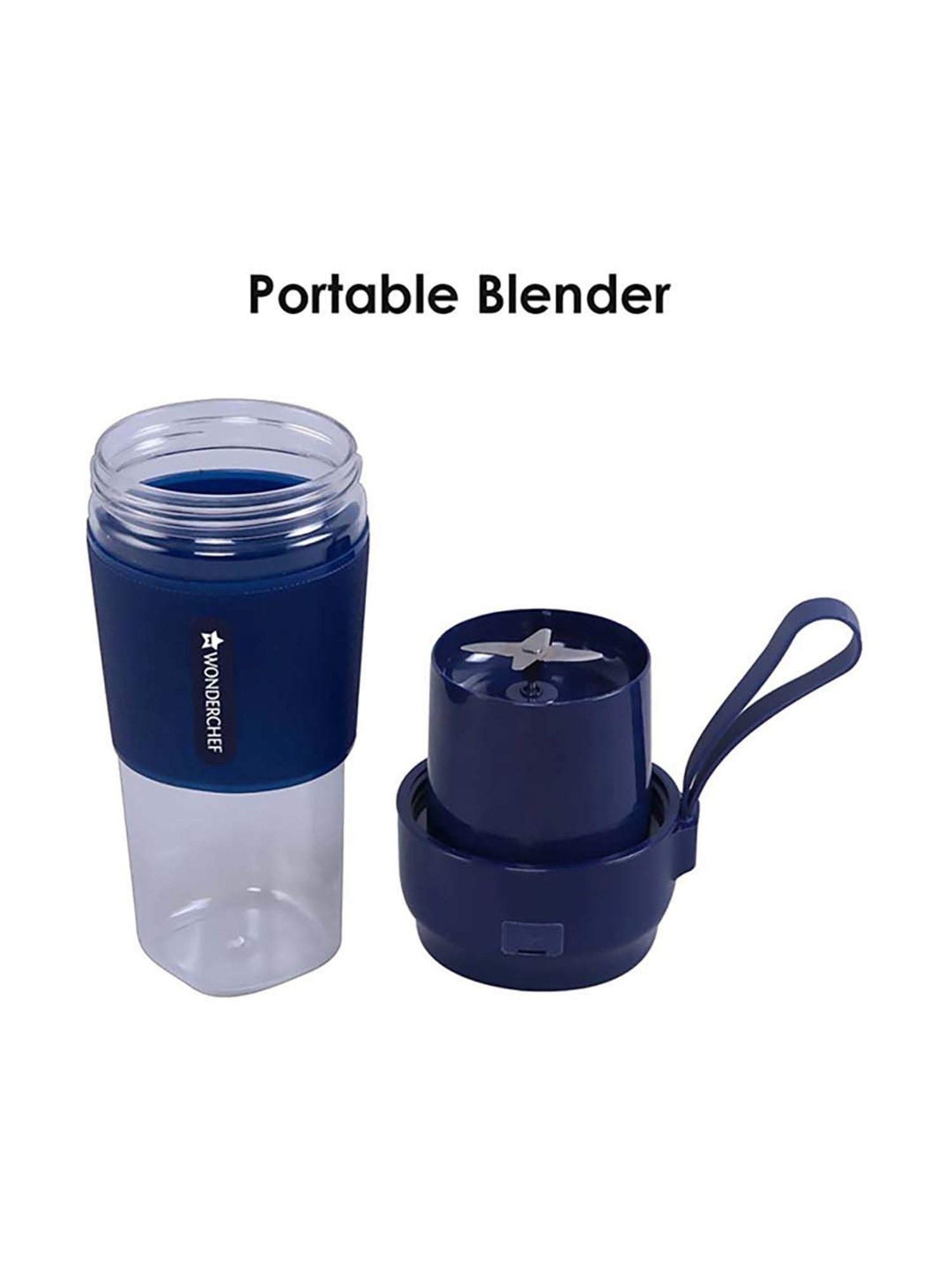 Wonderchef Nutri-Cup 40W Portable Blender with USB Charging (Blue)