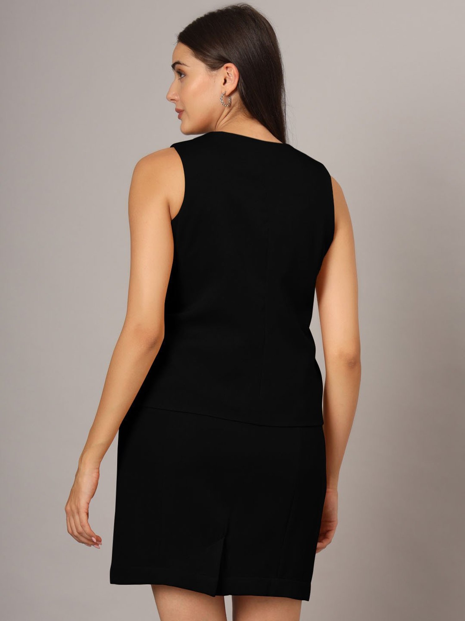 BRINNS Black Waistcoat With Skirt