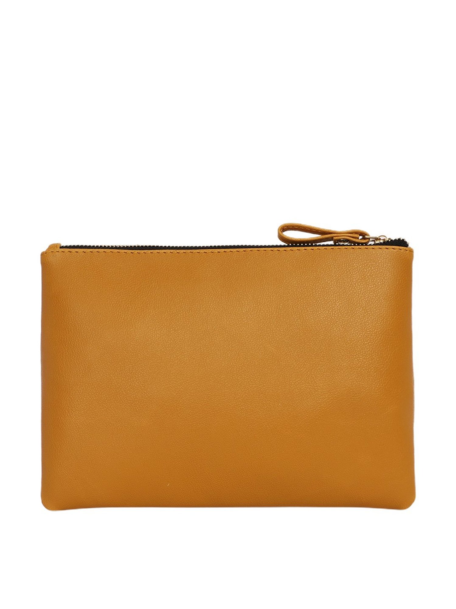 Bagsy Malone Yellow Solid Small Pouch