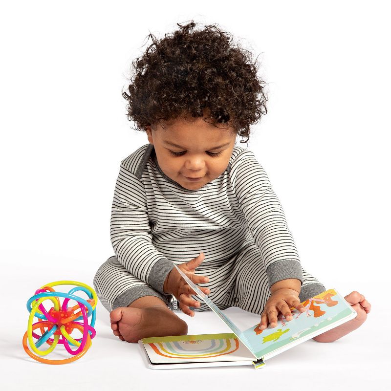 Manhattan Toy Winkel Rattle and Teether + The Make Believe World of Winkel Board Book