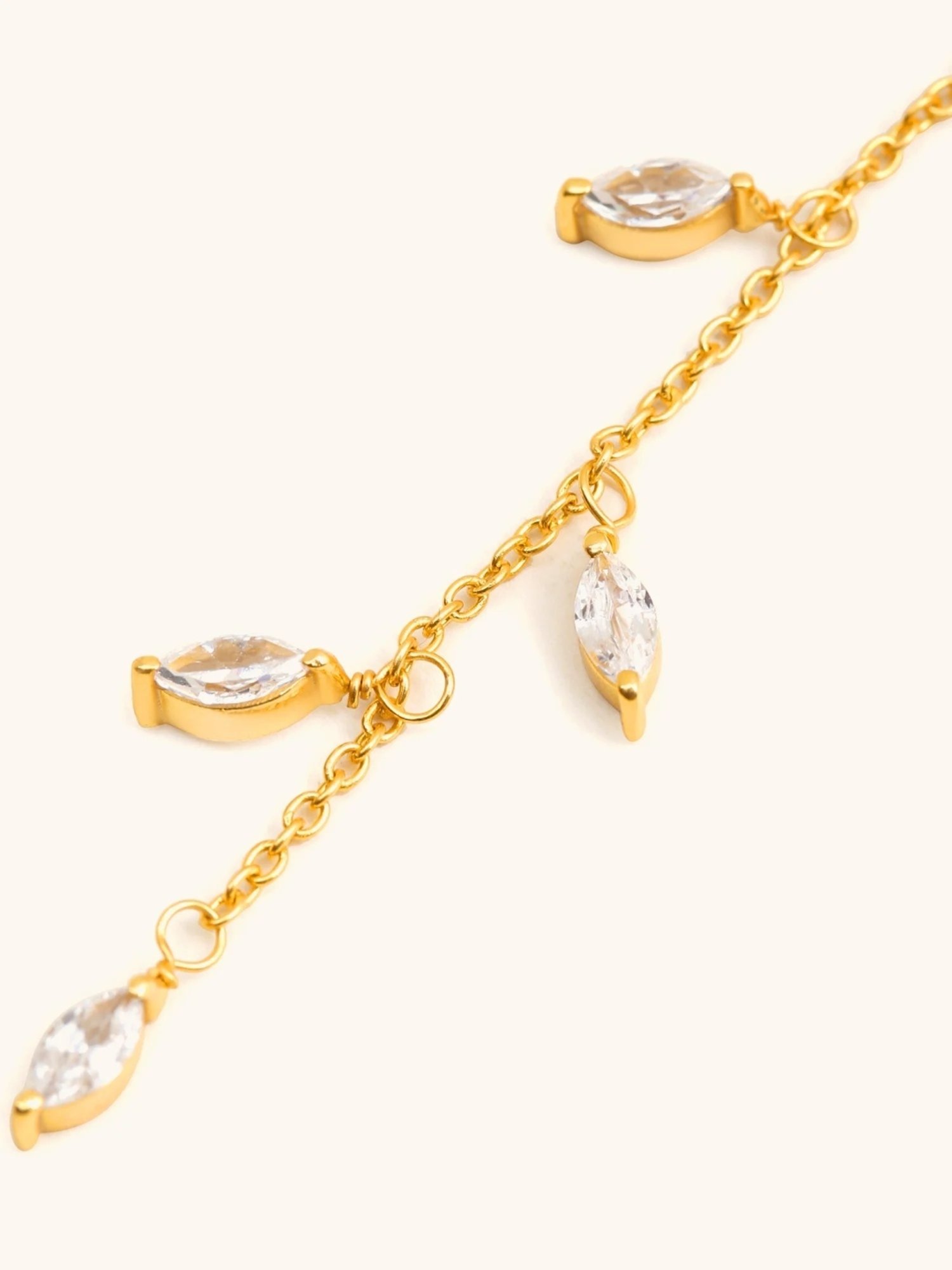 Mabel 92.5 Sterling Silver Tiny leaf Dangler Earrings for Women