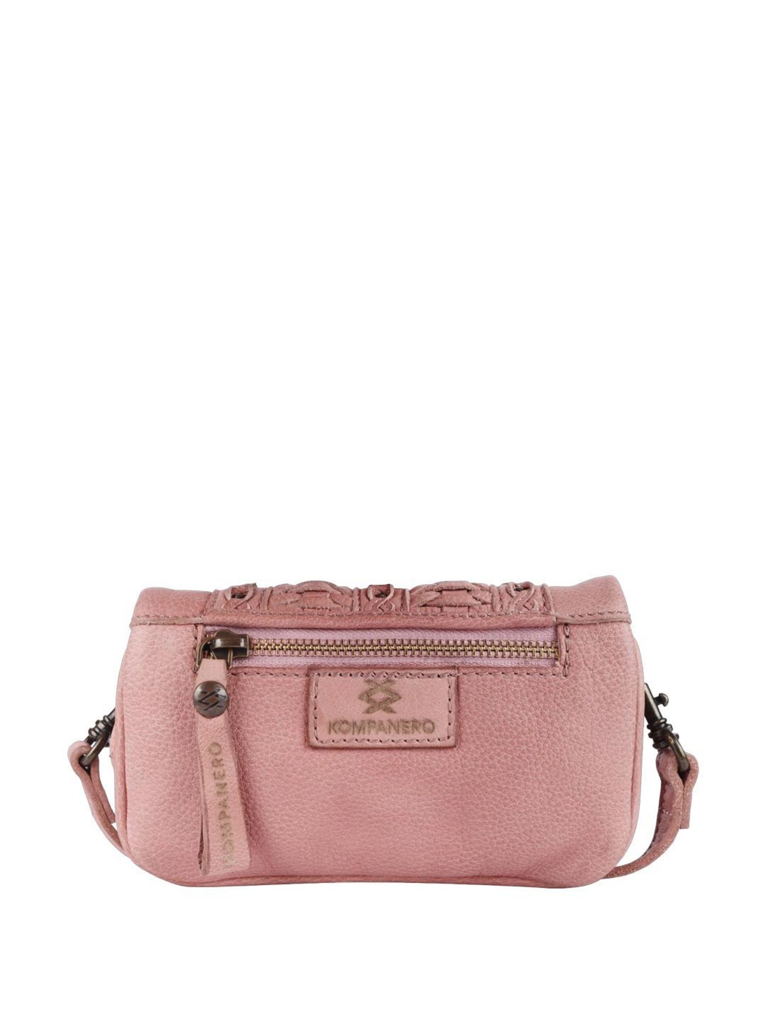 KOMPANERO Sorrento Pink Solid Sling Handbag
