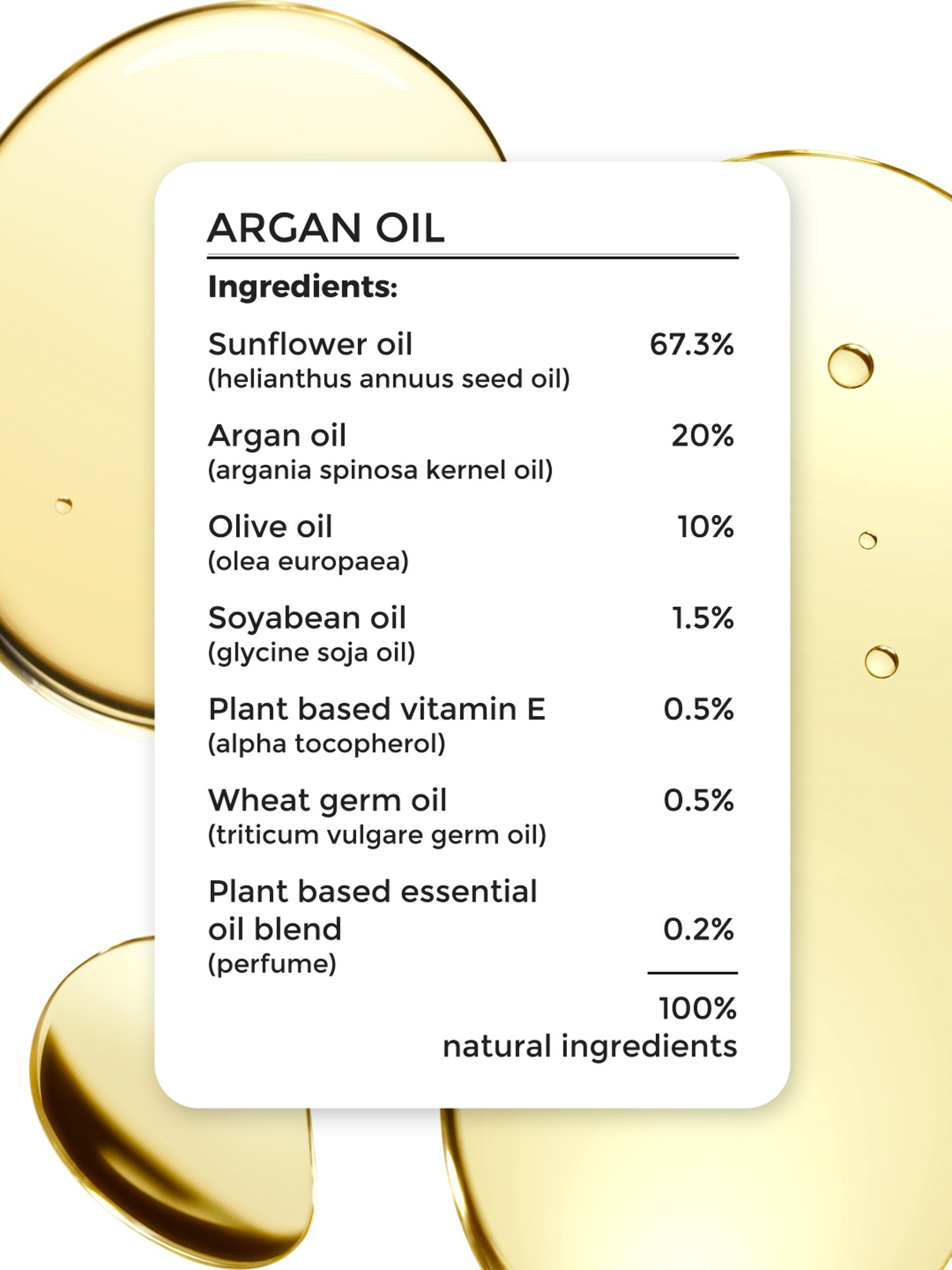 Brillare 100% Natural Argan Oil - 100 ml