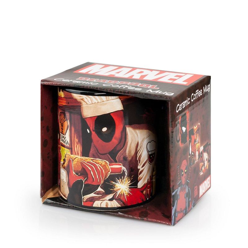 Surreal Entertainment Dead Pool Costume | Dead Pool Atomic Changa Ceramic Coffee Mug | 12 oz