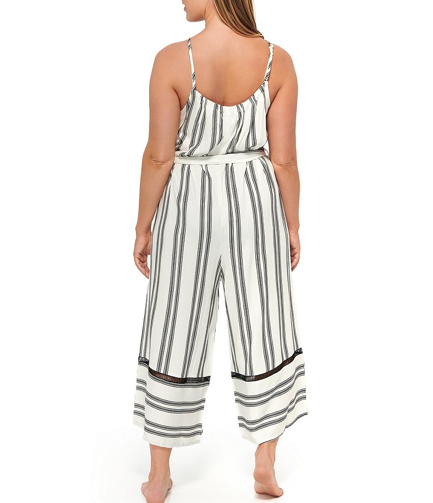 Tommy Bahama Midnight Orchid Tropical Print Scoop Neck Ruffle Hem Spa Dress