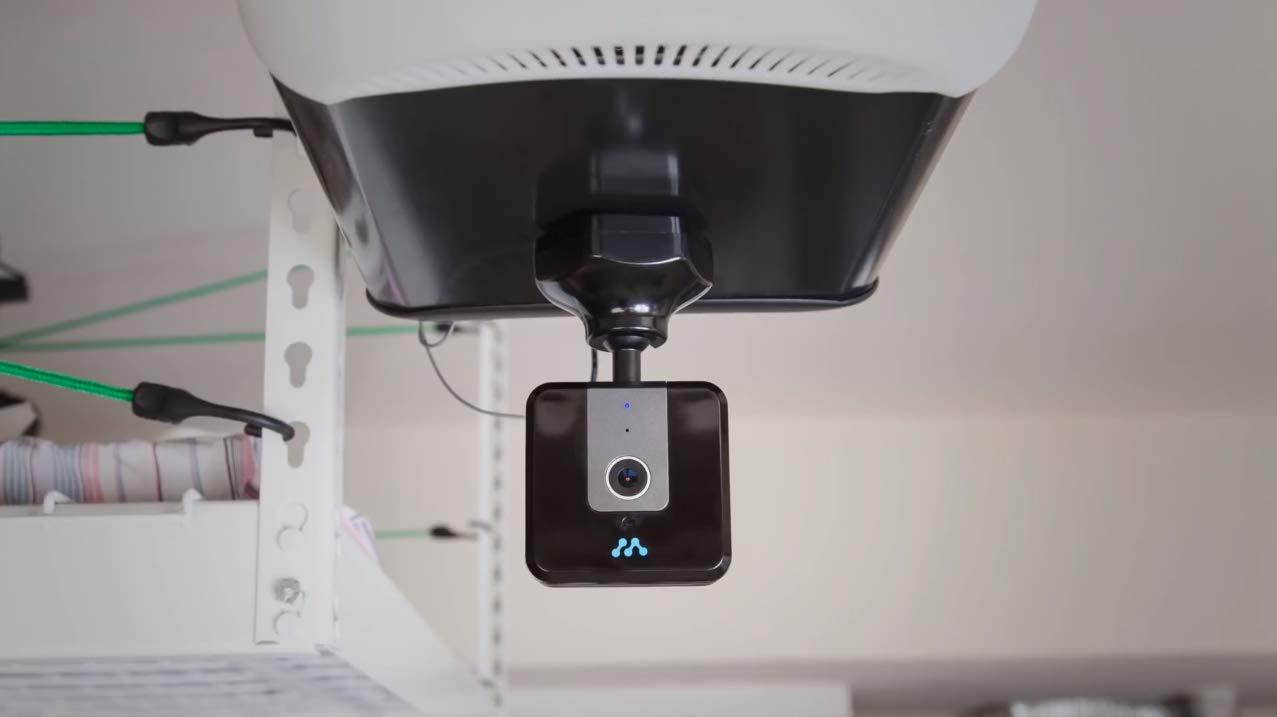 Momentum NIRO Wi-Fi Garage Door Opener with Camera and Smartphone Control | Motion Zone Detection, 2-Way Audio, Open/Close/Live Video/Free Cloud Storage, Remote Control with iPhone or Android | Black