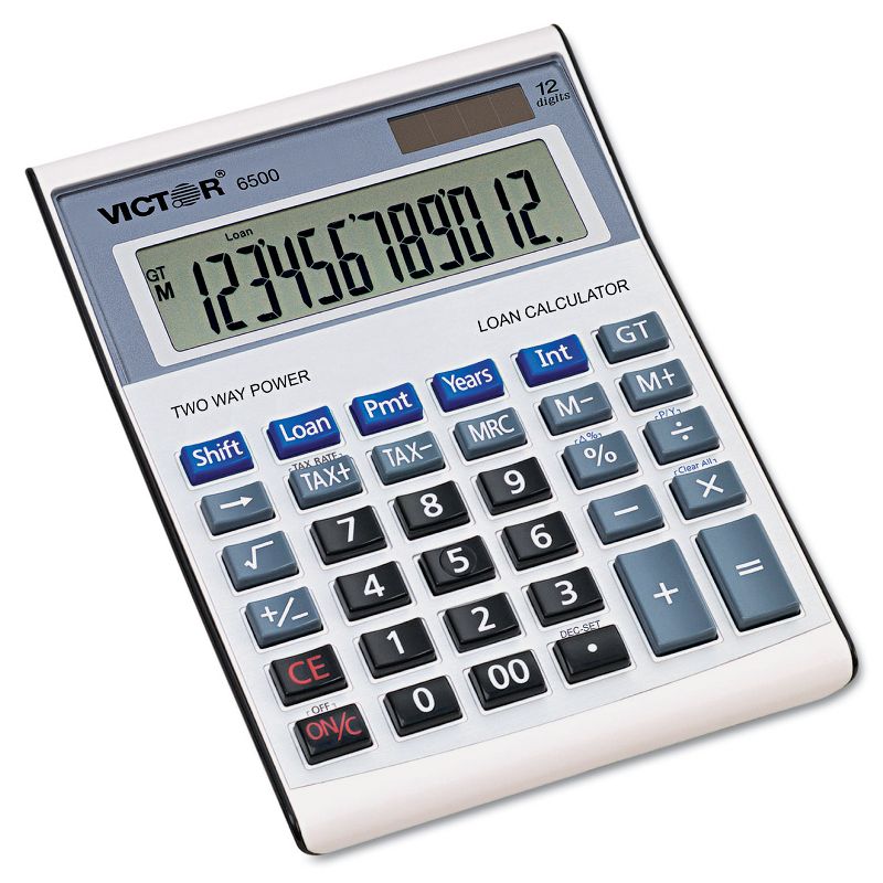 Victor 6500 Executive Desktop Loan Calculator 12-Digit LCD 