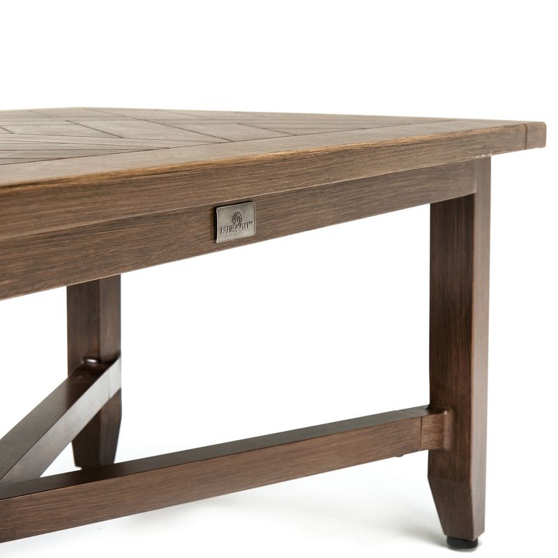 Sheldon Round Coffee Table - Black - Courtyard Casual