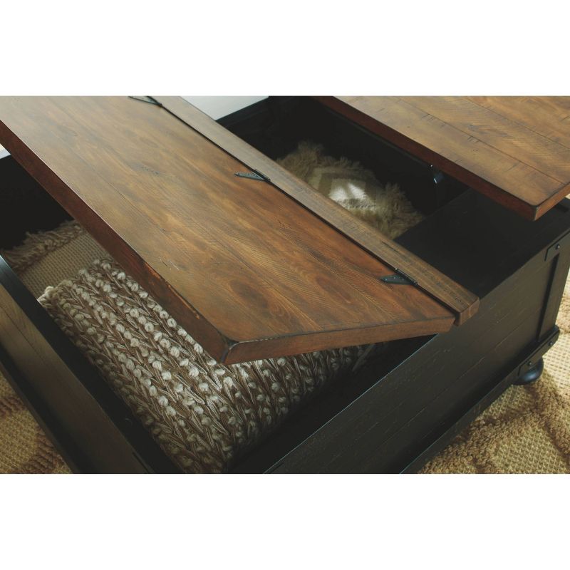 Valebeck Square Lift Top Cocktail Table Black/Brown - Signature Design by Ashley