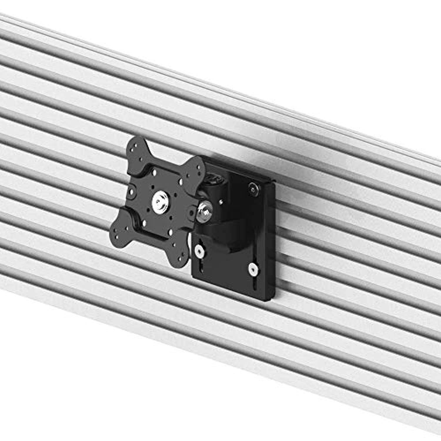 cotytech vesa wall mount for all slatwalls - easy install low profile design - quick release mount - vesa 75x75 & 100x100 - sup