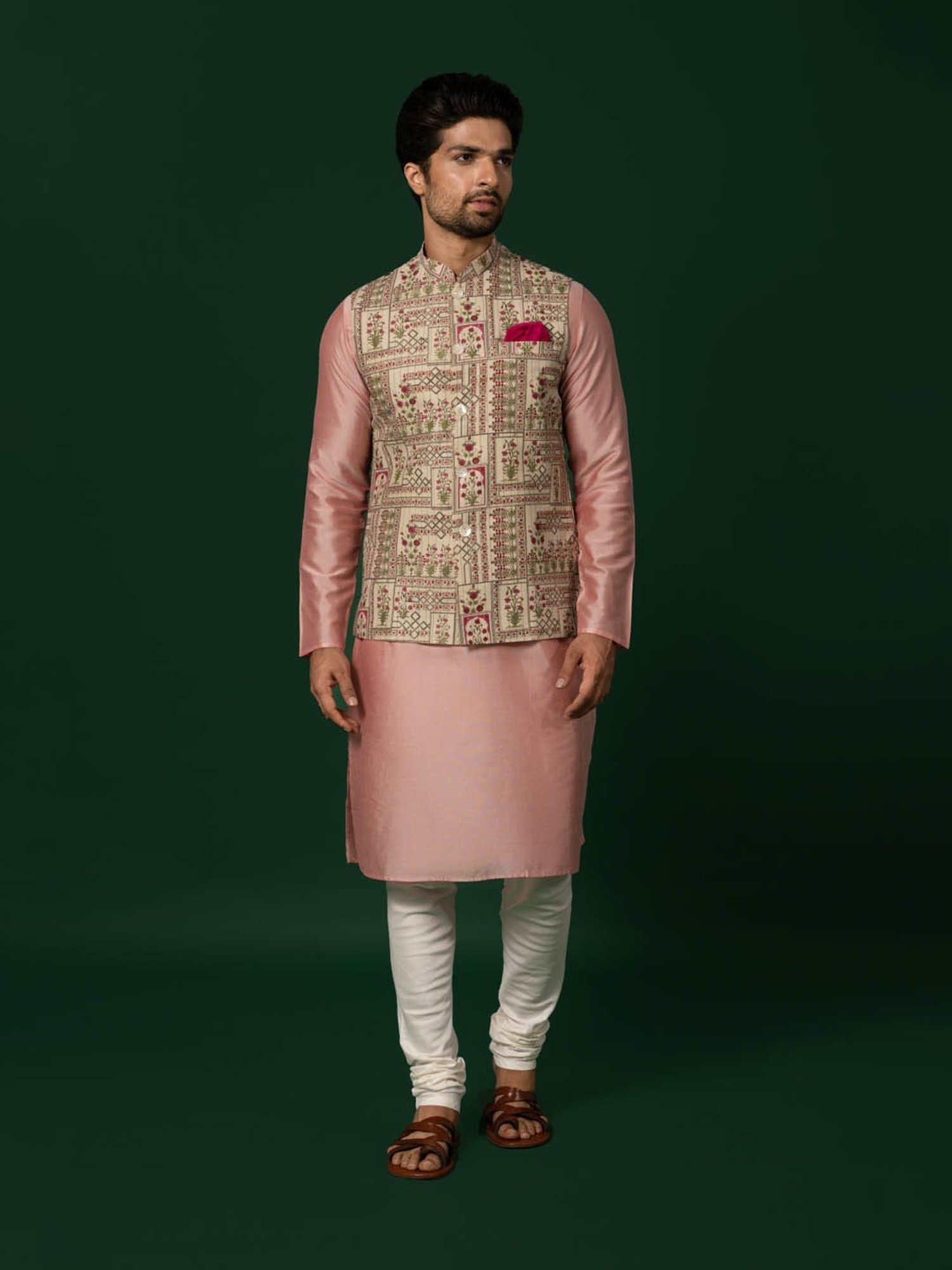 Sanwara Sea Green & White Cotton Regular Fit Chikankari Kurta Bottom Set