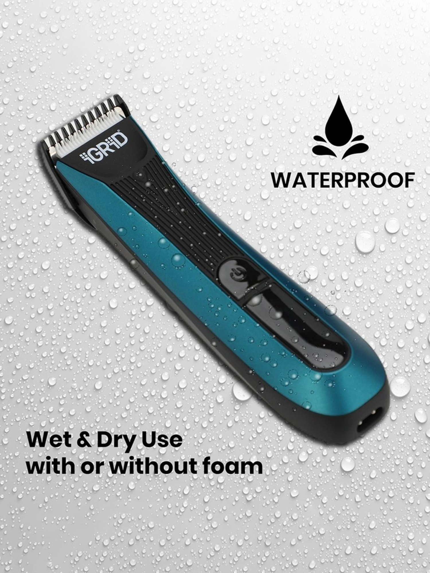 iGRiD IG4015 Groin & Body Trimmer with Ceramic & Curved Stainless Steel Blades, 90 Min Run Time