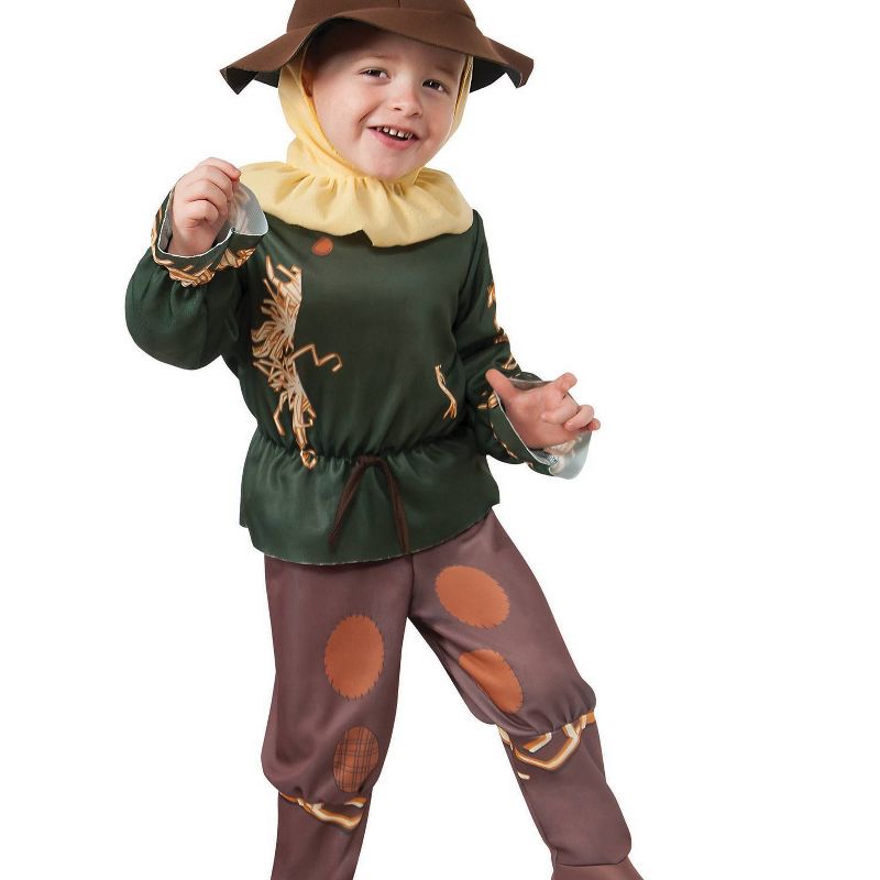 Toddler Scarecrow Halloween Costume Brown/Green 2T-4T