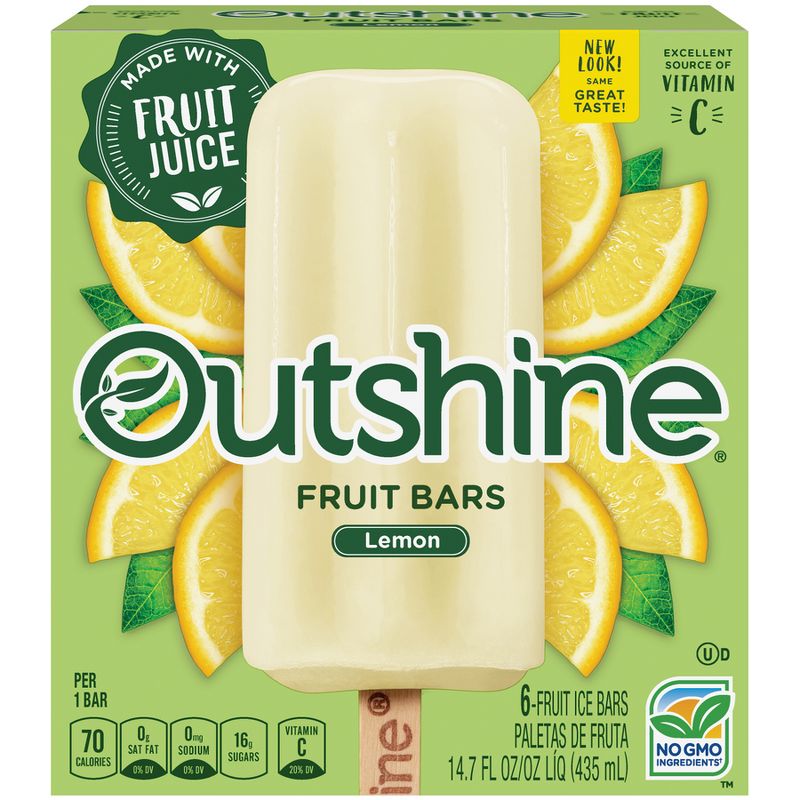 Outshine Lemonade Frozen Fruit Bar - 6ct