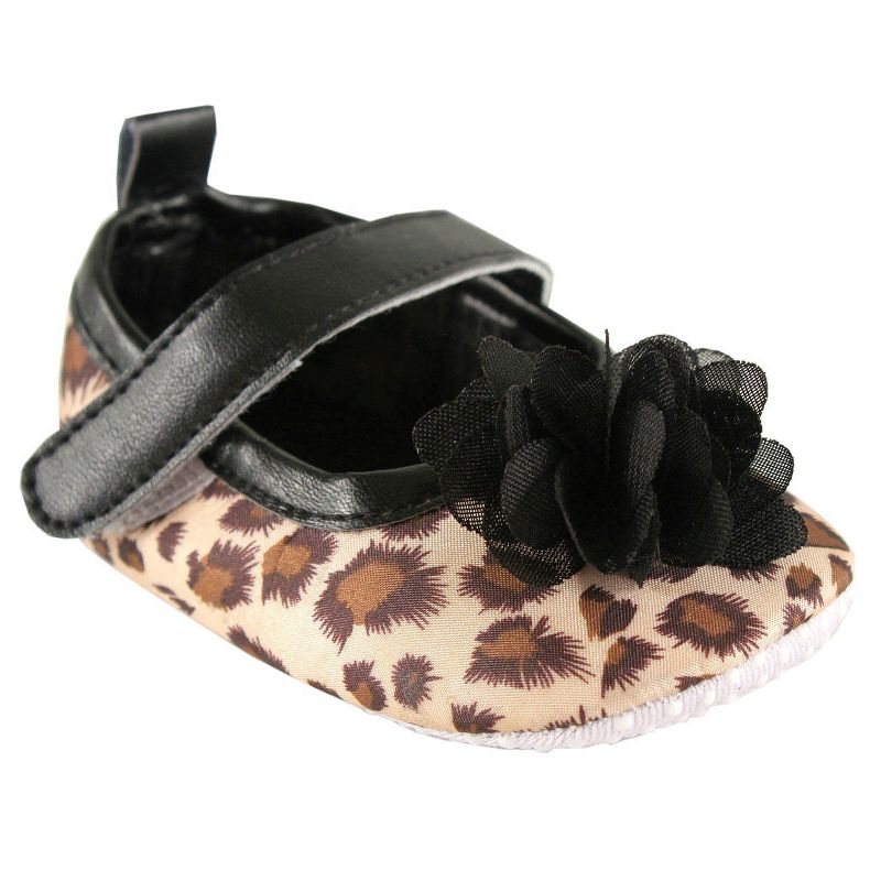 Luvable Friends Baby Girl Crib Shoes, Leopard, 6-12 Months