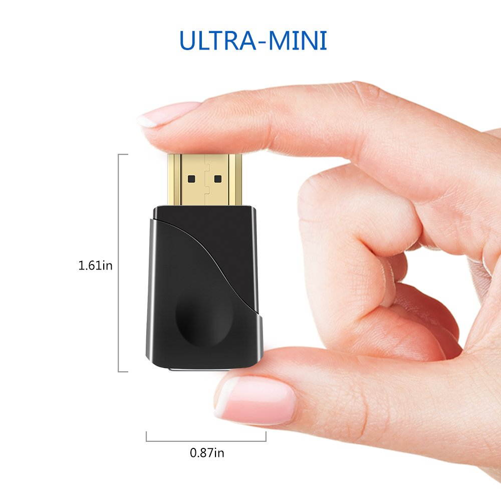Aigrous HDMI to VGA Adapter Converter Gold-Plated for PC, Laptop, DVD, Desktop and Other HDMI Input Devices