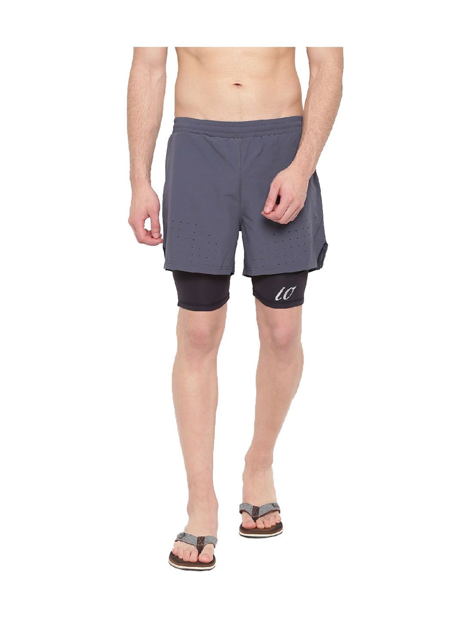IO Grey Comfort Fit Shorts