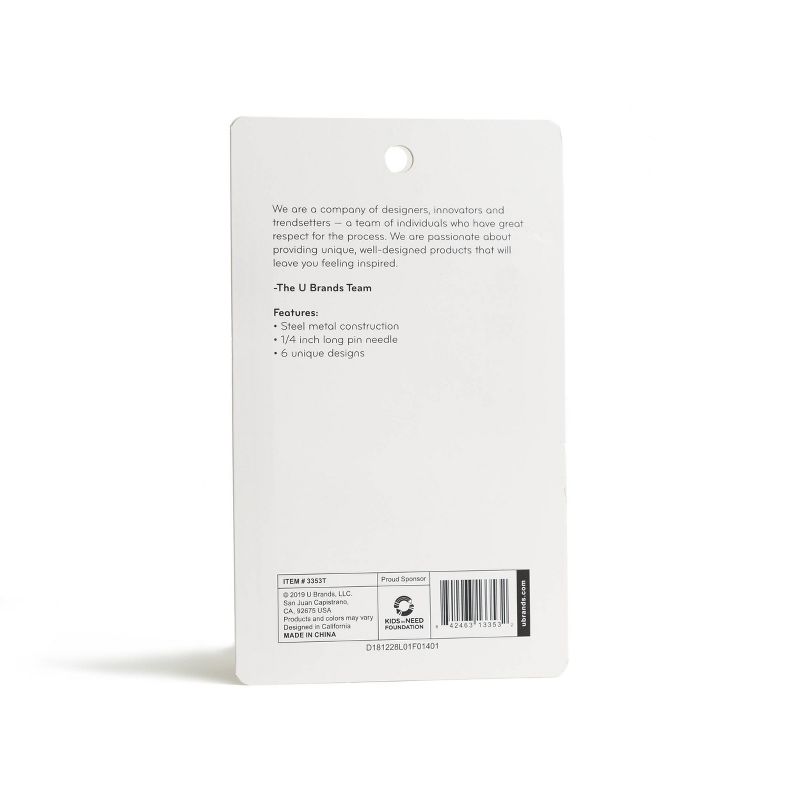 U Brands 54ct Fashion Push Pins