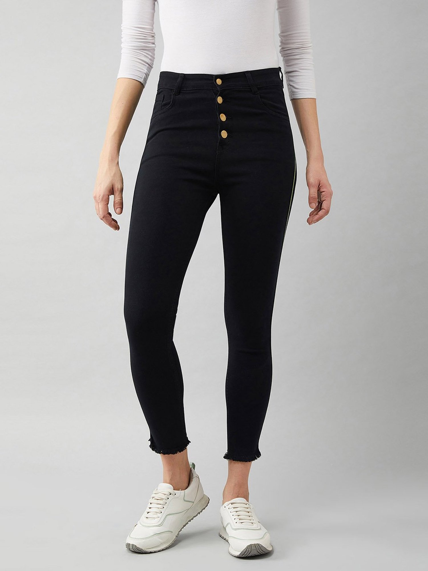 DOLCE CRUDO Black High Rise Jeans