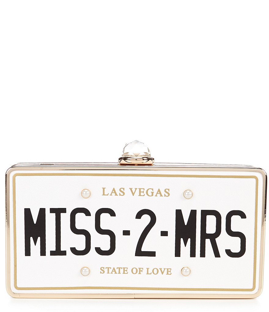 Kate Landry Satin Buckle Clutch Bag