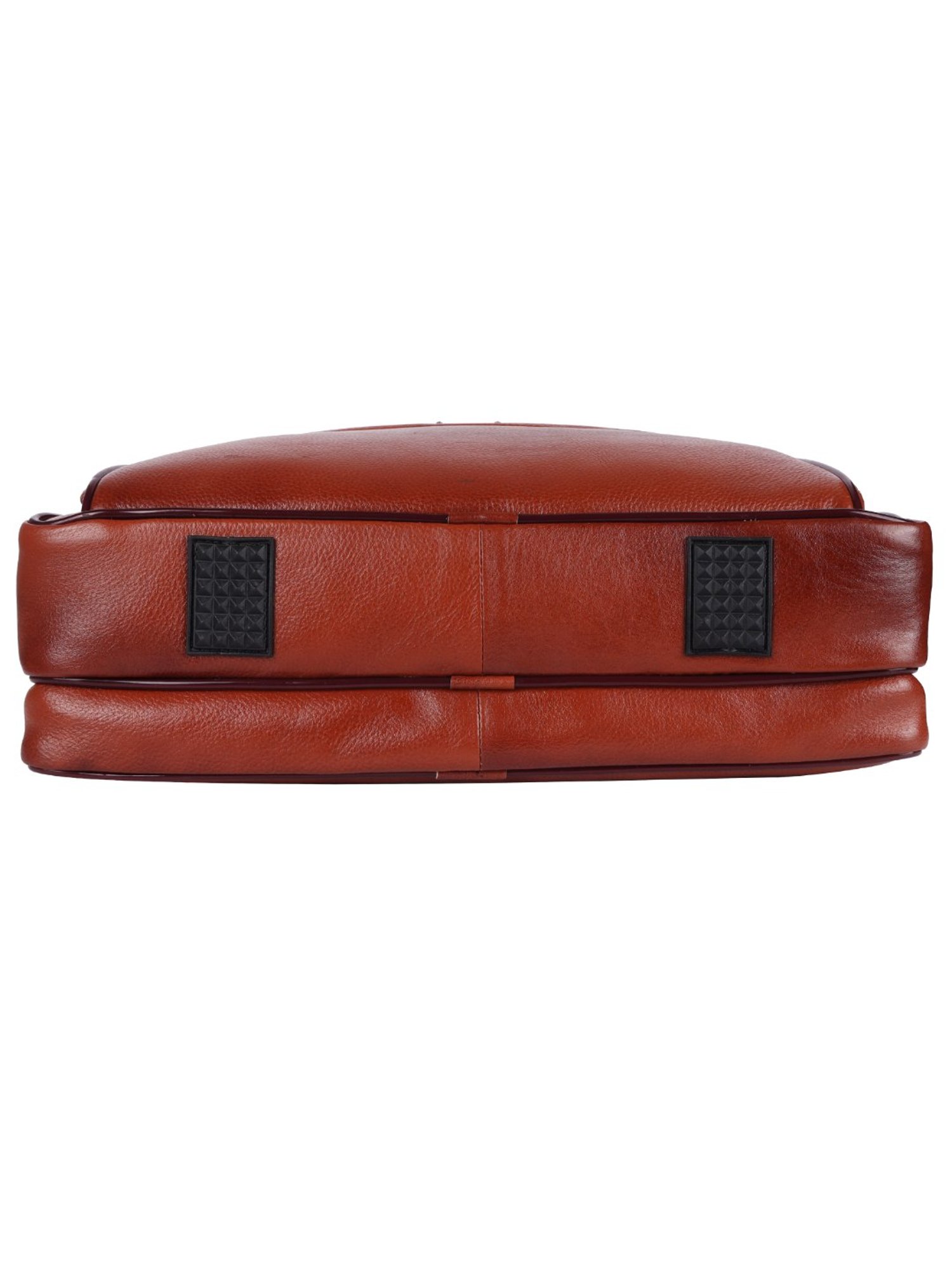 HiLEDER Pure Genuine Premium Stylish Briefcase Laptop Messenger Bag for Men and Women, Tan