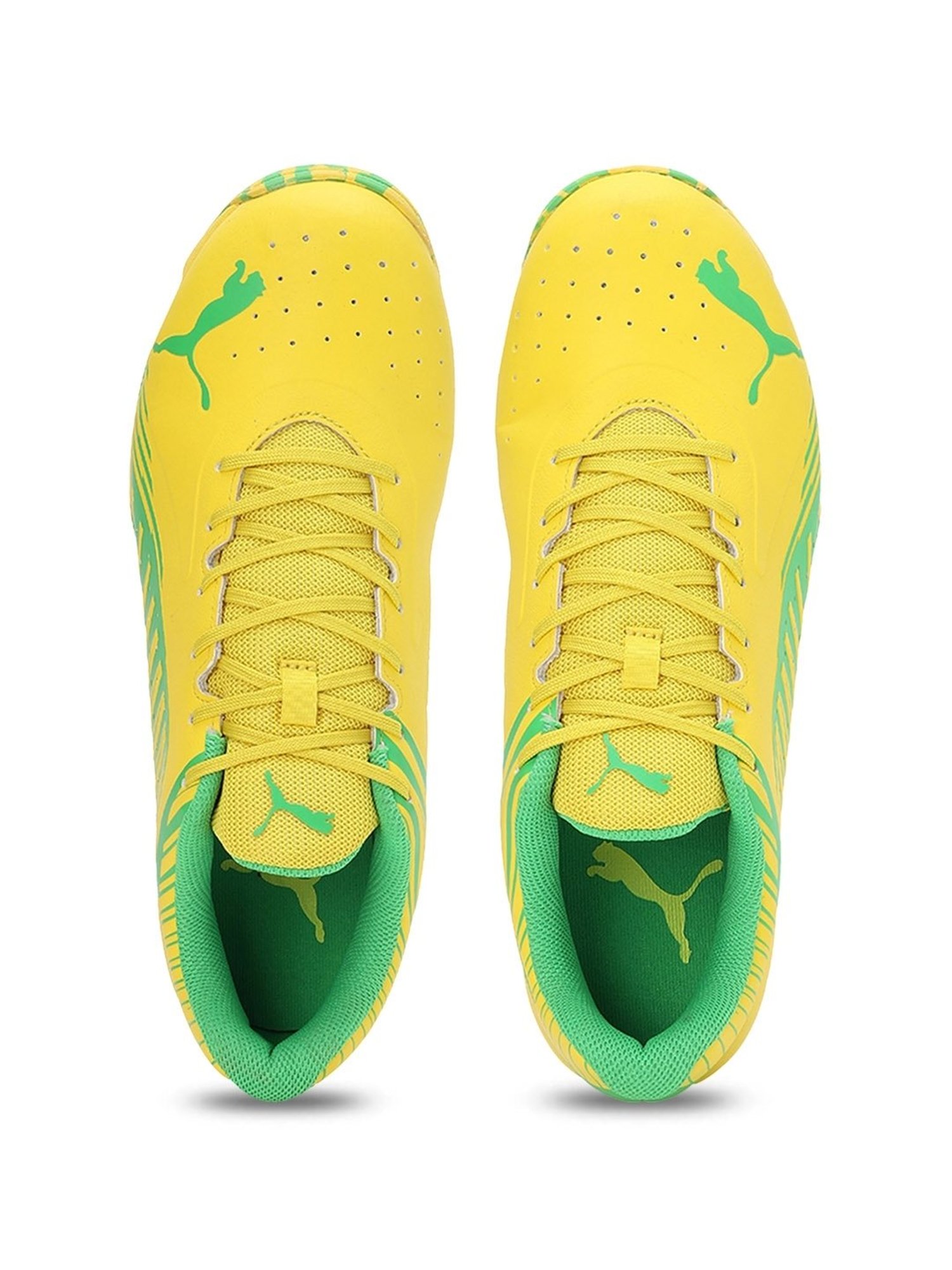 Puma Men's 22 FH Yellow Cricket Shoes