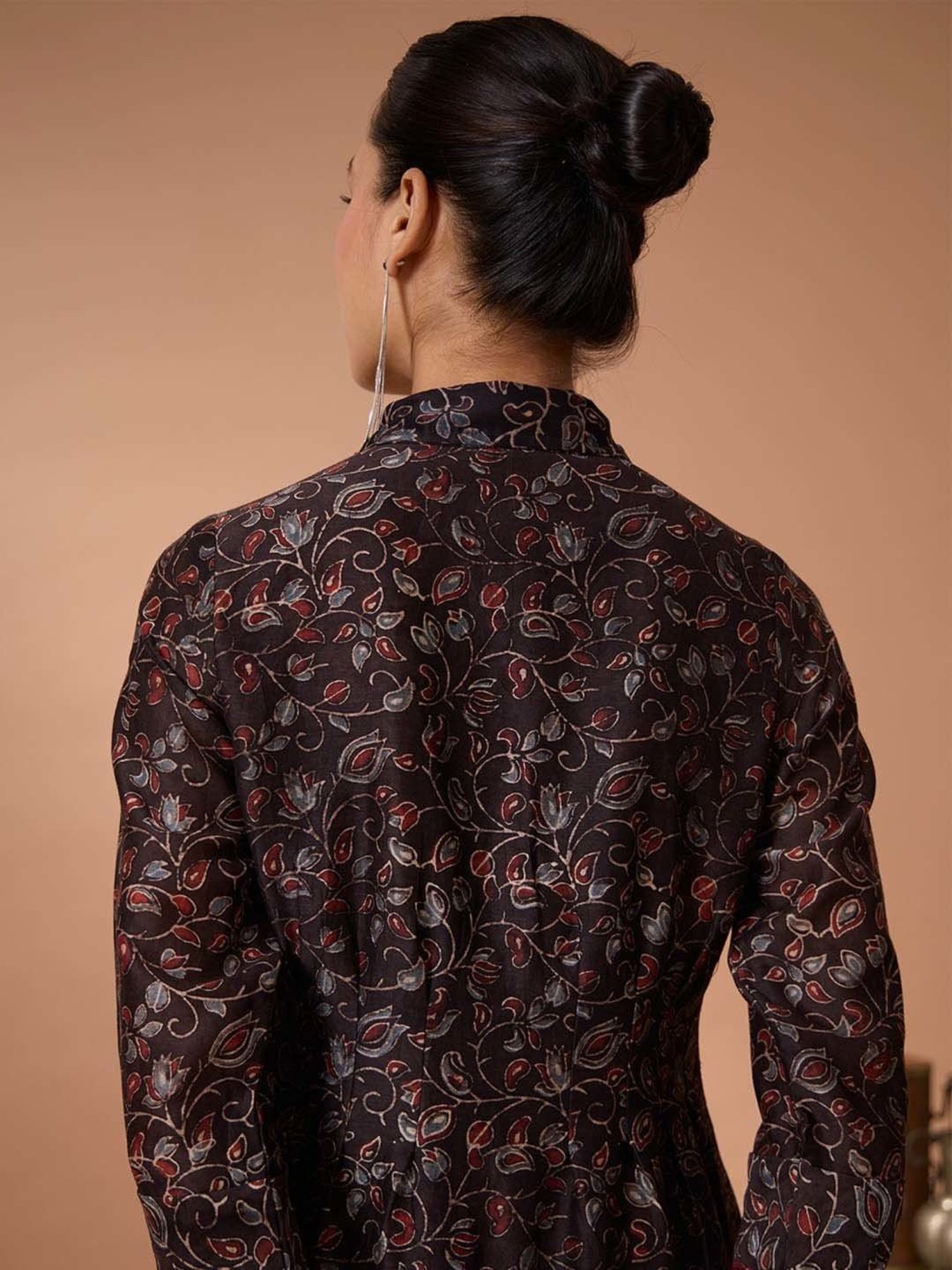 Saffron Threads Red Ethnic Dresses