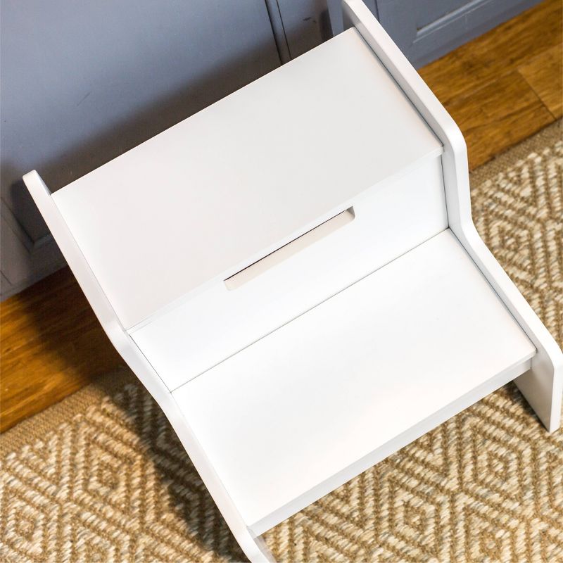 Two Step Stool White - WildKin