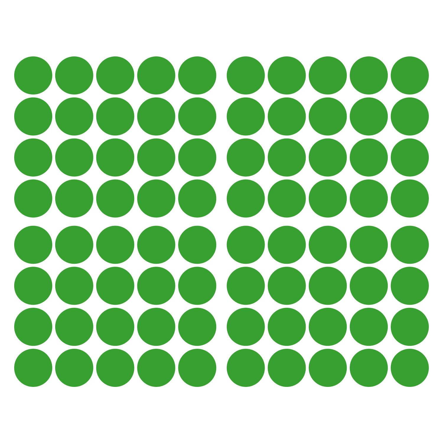 LiteMark 2 Inch Orange Dot Decals - Pack of 80