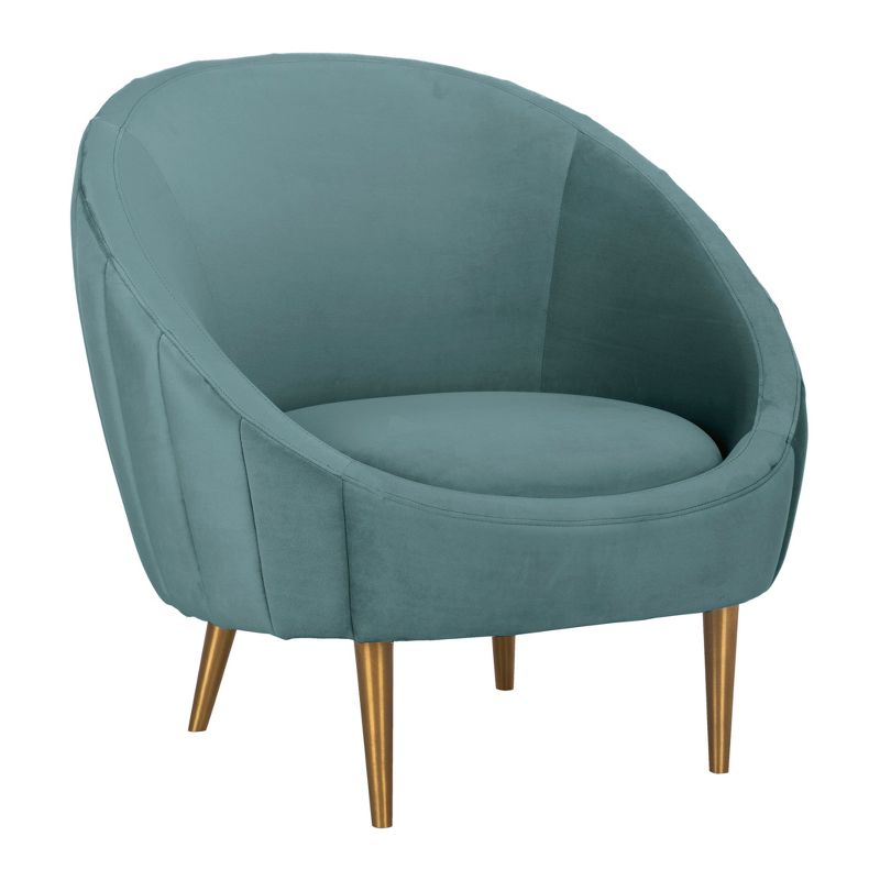 Razia Channel Tufted Tub Chair Sea Foam - Safavieh