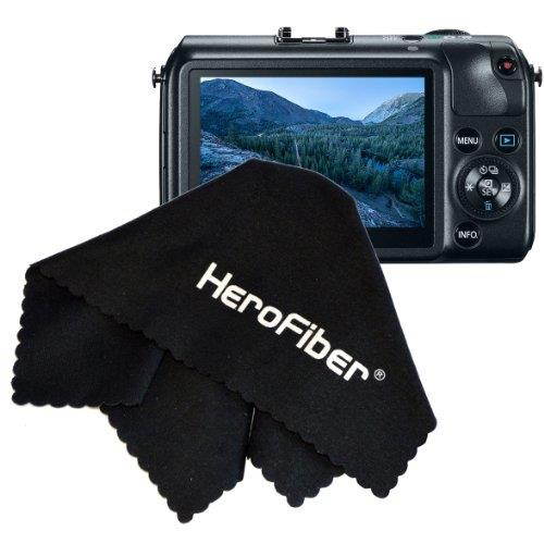 HeroFiber Ultra Gentle Cleaning Cloth for Cameras, Lenses, Smart Phones, Tablets, Gems and all other delicate items (Black)