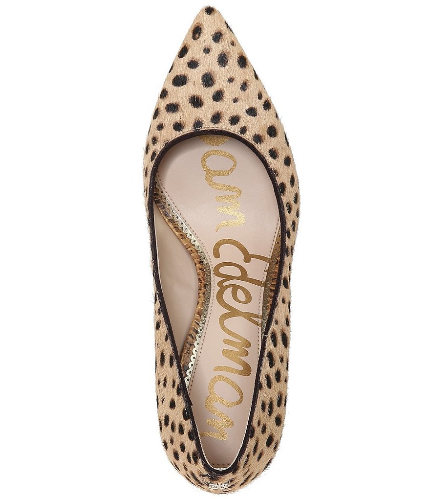 Sam Edelman Hazel Leopard Dotted Print Haircalf Pumps