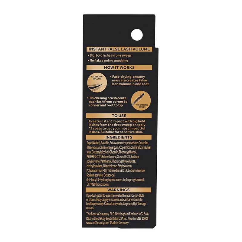 No7 Lash Impact Ultra Voluminizing Mascara Black - 0.2 fl oz