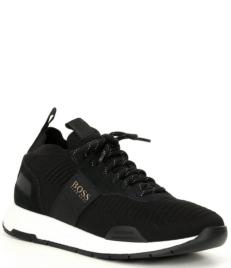 Hugo Boss Men's Titanium Running Knit Sneakers