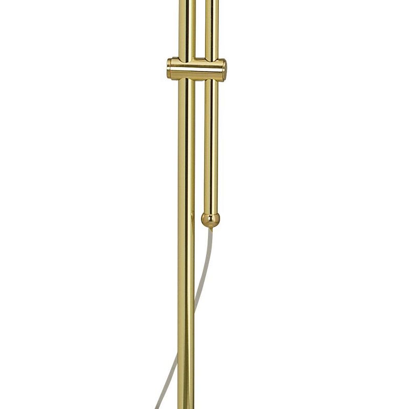 Regency Hill Modern Pharmacy Floor Lamp Brass Adjustable Metal Head for Living Room Reading Bedroom Office