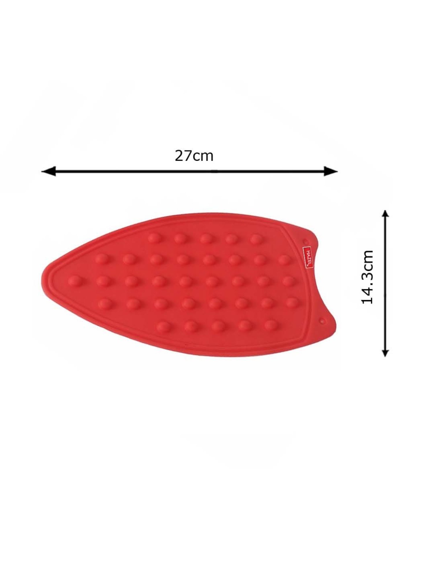 HAZEL 'Heat Resistant Rest Protector' Red Silicone Foldable Iron Mat - Set of 1