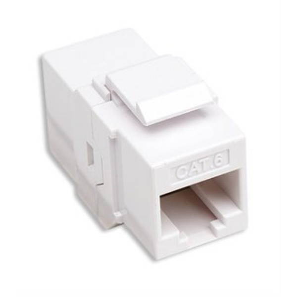 INTELLINET 505147 CAT6 IN-LINE WHITE KEYSTONE JACK