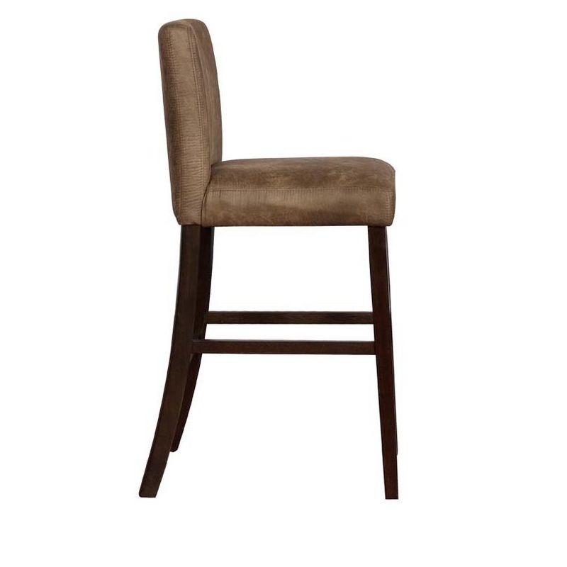Linon Miller Distressed Brown Bar Stool