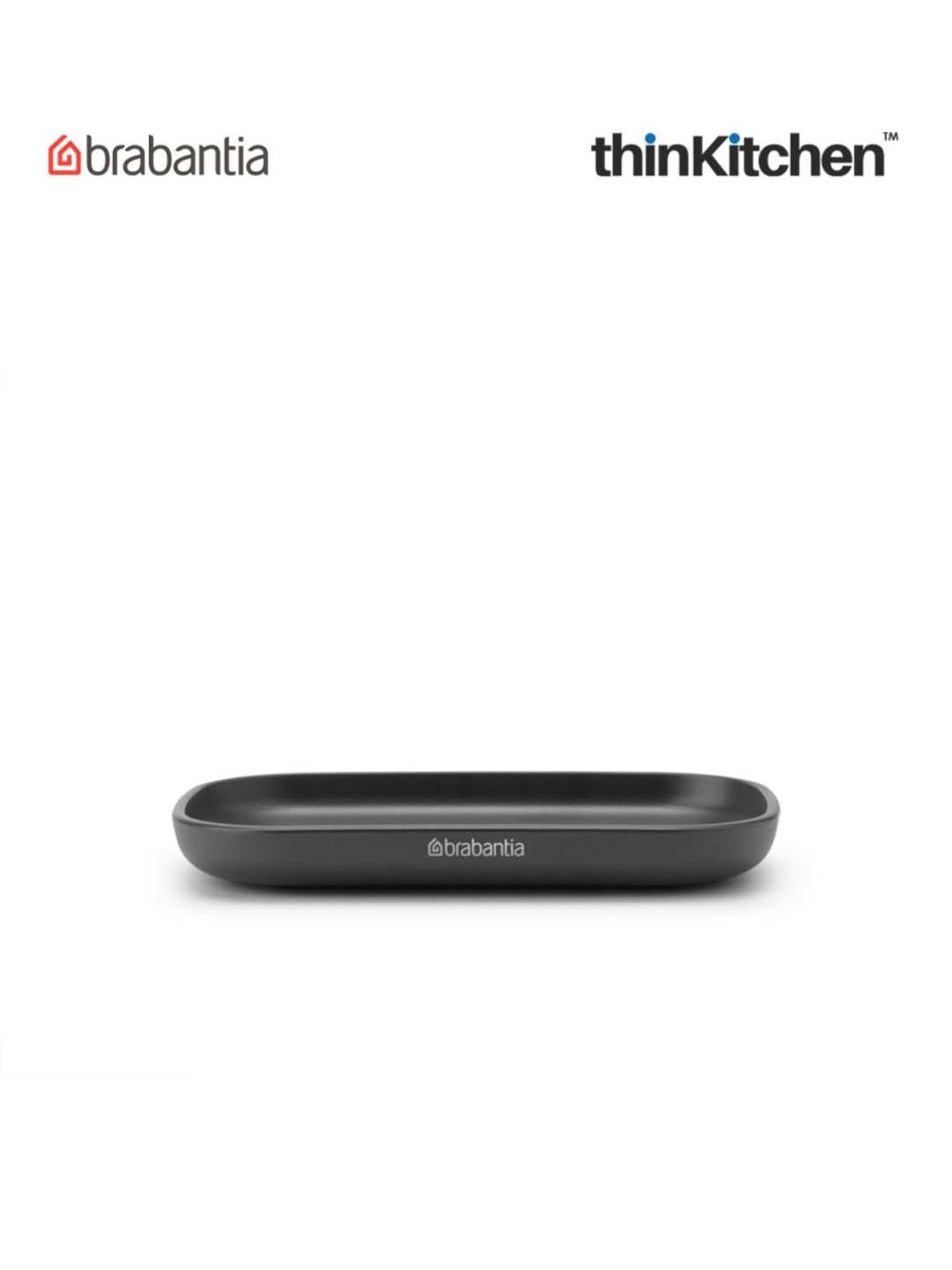 Brabantia Dark Grey Plastic Renew Soap Dish