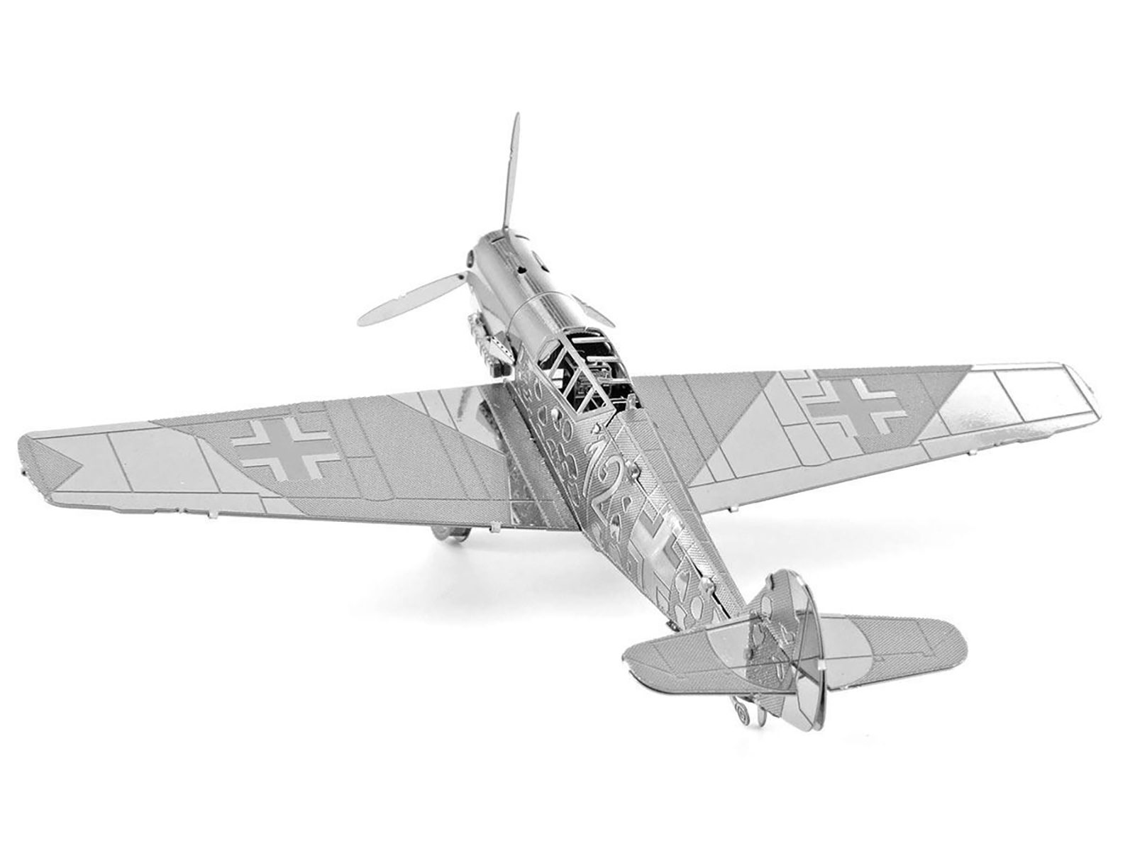 Level 2 Model Kit Messerschmitt Bf109E-3/E-4 Fighter Aircraft with Scheme Options 1/48 Plastic Model Kit by Airfix