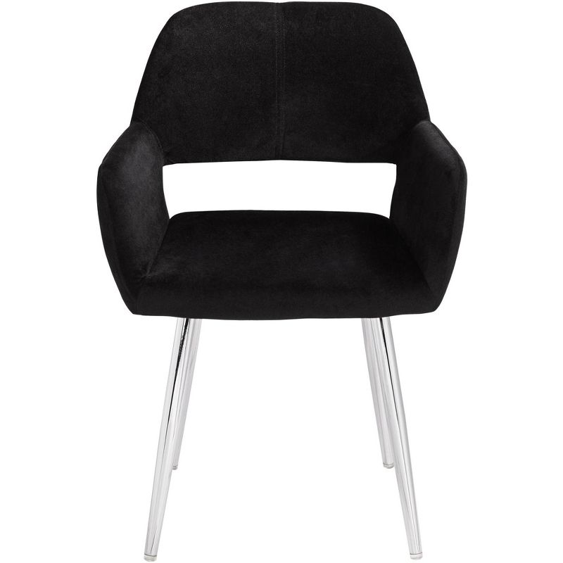 55 Downing Street Martin Black Fabric Modern Dining Chair