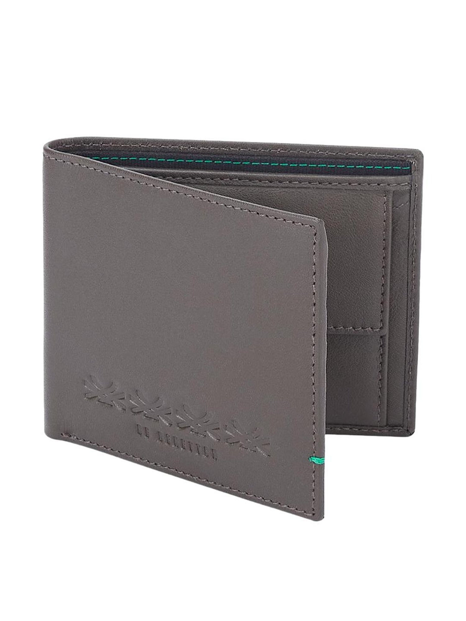 THE HOLISTIK Revival Black & Maroon Casual Leather Bi-Fold Wallet for Men