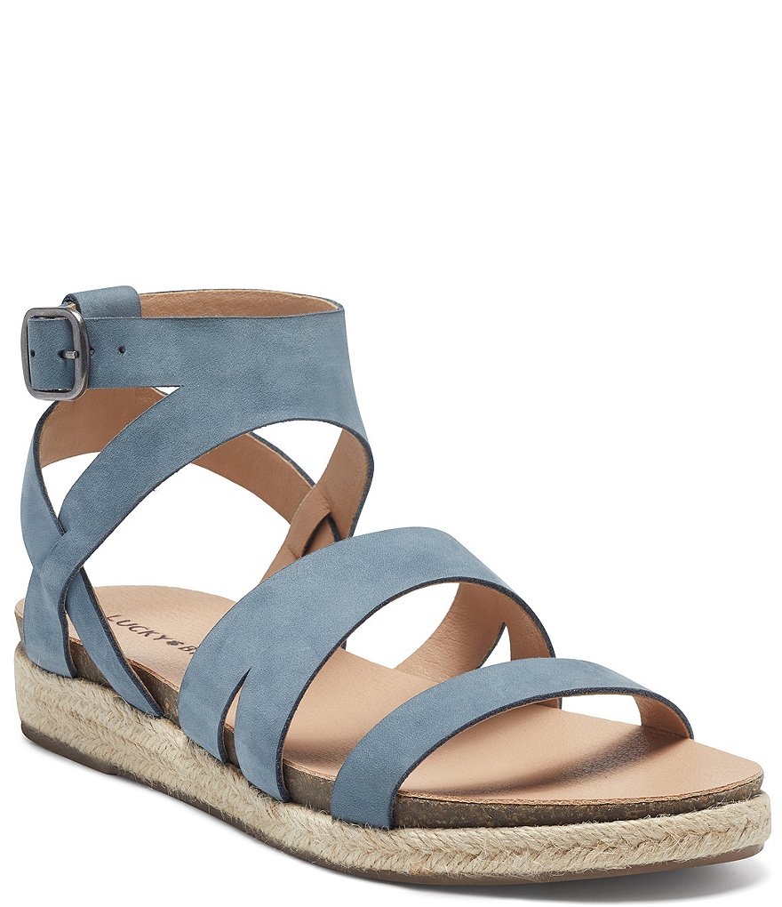 Lucky Brand Glaina Nubuck Espadrille Sandals