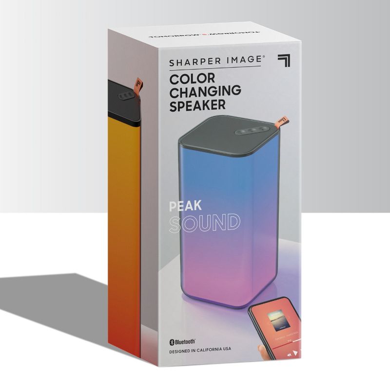 SHARPER IMAGE Color Changing LED Bluetooth Speaker 3 x 6