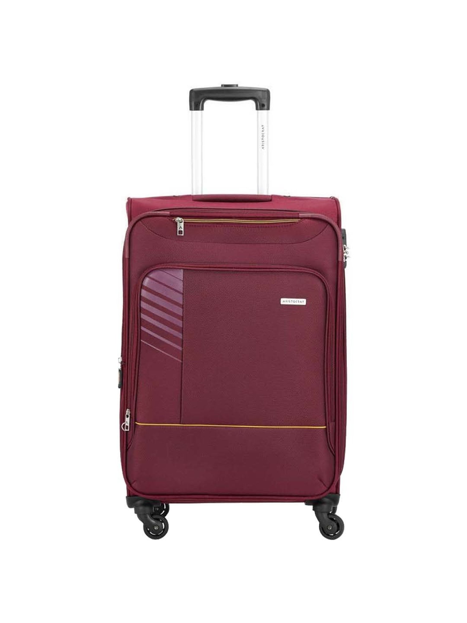 Aristocrat Vitara Red Solid Soft Medium Trolley Bag - 41.5 cm