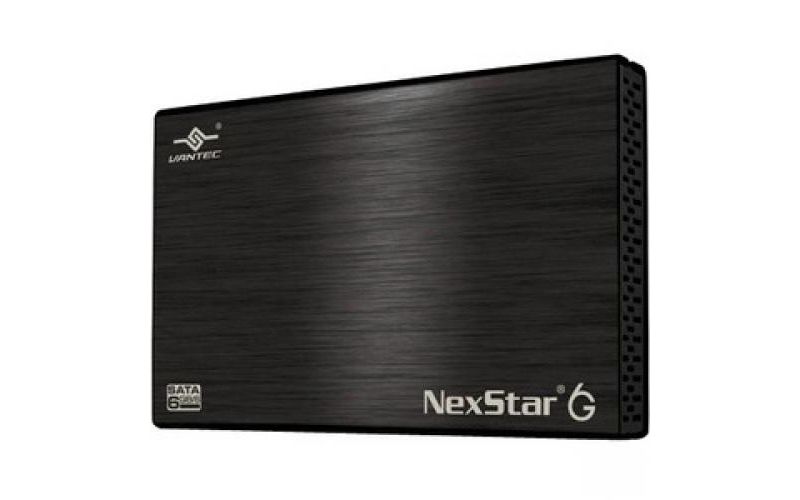 Vantec NexStar 6G NST-266S3-BK Drive Enclosure - USB 3.0 Host Interface External - Black - 1 x 2.5" Bay