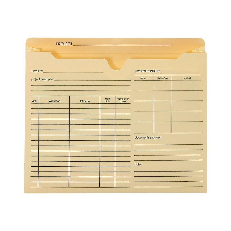 Staples Manila Reinf Pre-Printed Jackets Ltr 2" Expansion 50/BX TR486083